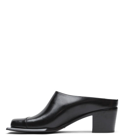 Lonel Heeled Square Toe Mule