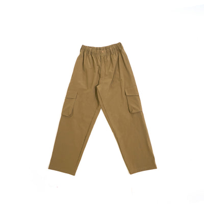 Mingo Nylon Blended Wide Pants - front view