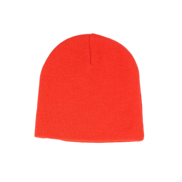 Red beanie on a white background